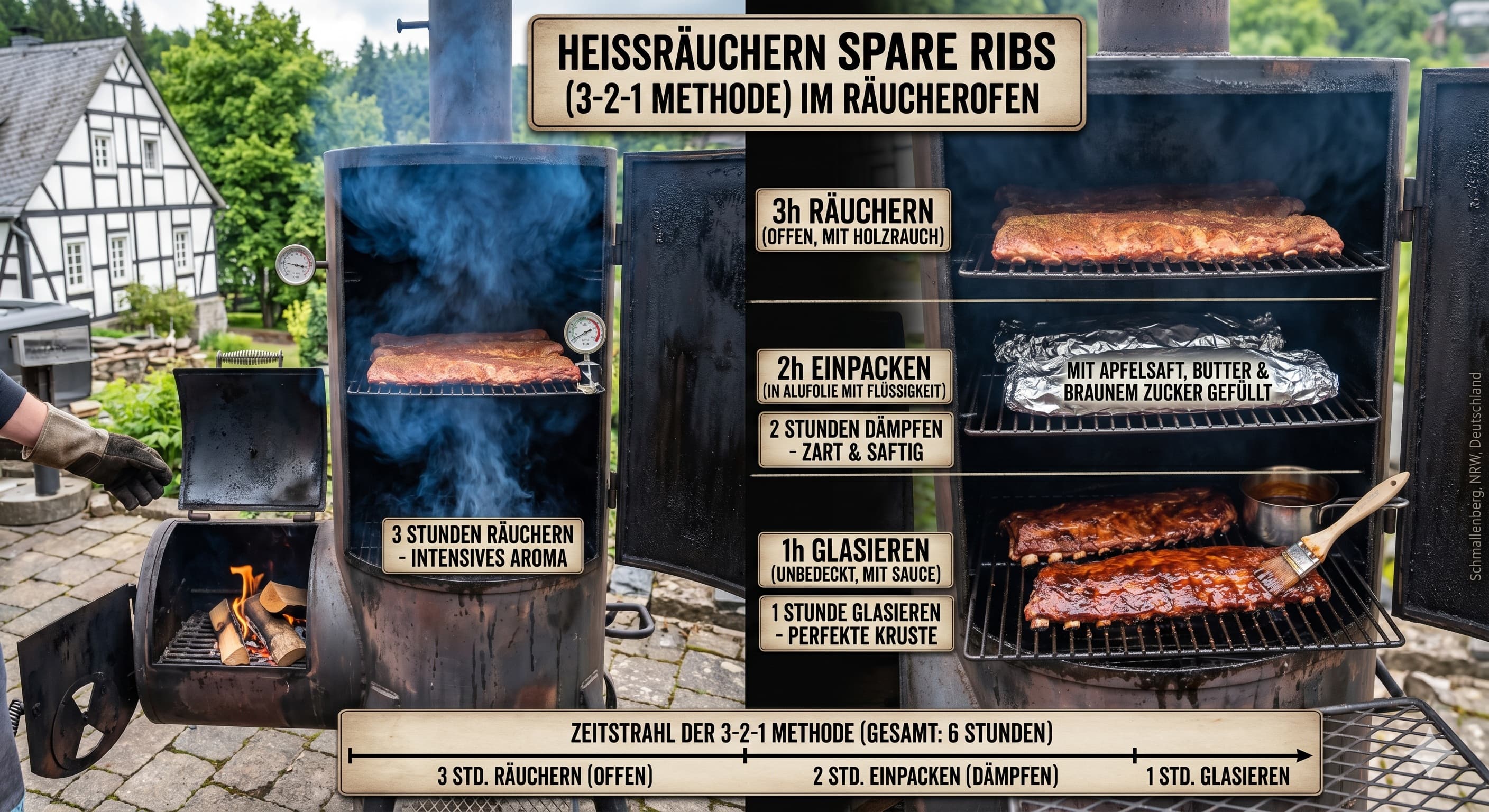 Spare Ribs (3-2-1 Methode)